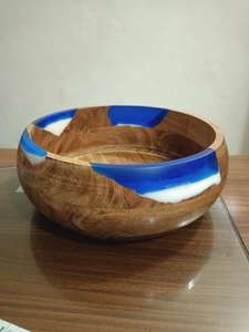 Mini cuenco de estilo único, Frutero de madera y resina epoxi personalizado, proveedor de fábrica, cuencos de nueces de diseñador, vajilla - Product Image 3