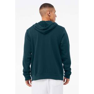 Pull à capuche uni à manches longues avec capuche Zip Outdoor Pullover Casual Outwear Full Zip Warm Windproof Hoodie - Product Image 2