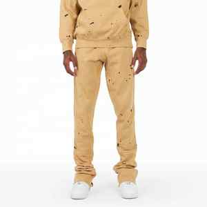 ชุดวอร์มแนวสตรีทแบบเรียงซ้อนของผู้ชายชุดวอร์มกางเกงขาบานและเสื้อฮู้ดชุดวิ่งใช้ได้ทั้งชายและหญิง - Product Image 3