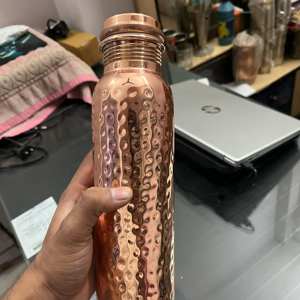 Wholesale Quality Eco-Friendly Angel Style Glazed Brass <b>Water</b> <b>Bottle</b> <b>Bulk</b> Pure Brass Plain Design Low Price - Product Image 5