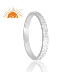 Anillo de banda de Plata de Ley 925 de diseño único para mujer, joyería personalizada para mujer, regalo para ella - Product Image 2