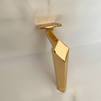 Pieds de meubles en acier inoxydable de style moderne du milieu du siècle, pieds de canapé et de meuble en métal rose doré pour la chambre à coucher, la salle à manger, l'hôtel, la décoration de la maison