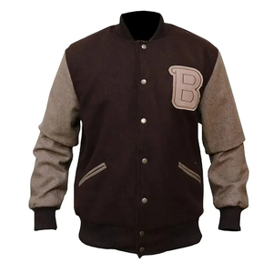 Oem Custom Winter Lettermen Varsity <b>Jackets</b> Bulk Vintage Unisex University Pop Chenille Patches Logo - Product Image 3