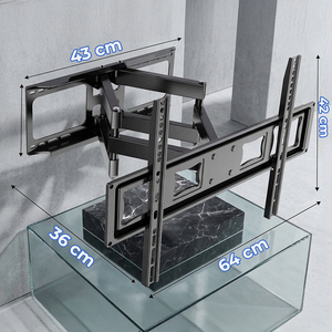 Supporto da Parete con Braccio Articolato per TV da 32 a 80 Pollici, Rotazione e Inclinazione a 180°, Staffa TV in Acciaio - Product Image 4