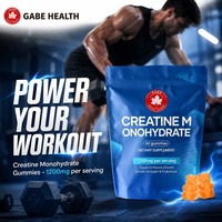 Gummies de Créatine Monohydrate en Gros 1200mg par Portion pour la Croissance Musculaire, la Force, l'Endurance, Pré-Entraînement, Sans Sucre, Végétalien, GMP, OEM