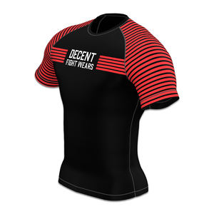 Camiseta de Compresión de Manga Corta para Hombre, Protección contra Rozaduras, Tejido Elástico en 4 Direcciones y Antibacteriano para Uso en Jiu-Jitsu Brasileño sin Gi - Product Image 2