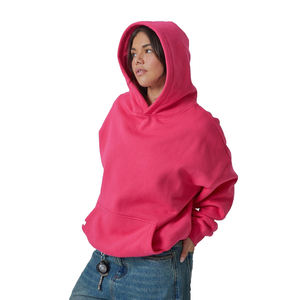 Sudadera con Capucha Extra Grande de Algodón Grueso con Logotipo Personalizado al por Mayor, Sudadera con Capucha Personalizable con Hombros Caídos para Mujer - Product Image 1