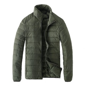 Chaqueta de plumón impermeable ligera hecha en fábrica para hombre, chaleco con cuello levantado y diseño con aire acondicionado de talla grande, chaquetas para hombre - Product Image 5