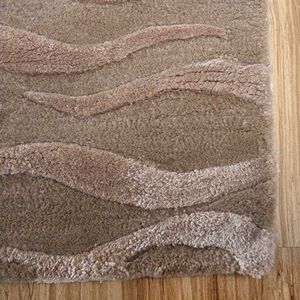 Premium Quality Brown Tiger Abstract Loop <b>Pile</b> Silk/Wool PET Friendly Floor Rugs Eco-Friendly Custom Design Cut <b>Pile</b> Prayer Hand - Product Image 4