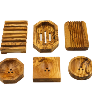 Porte-savon en bois naturel de luxe |   Porte-savon de salle de bain durable avec revêtement résistant à l'humidité - Product Image 1