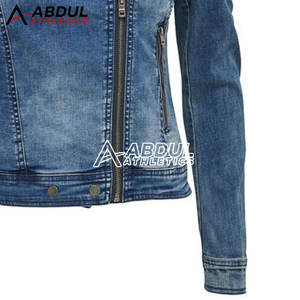 Veste en jean pour femmes, coupe confortable, veste en jean décontractée pour femmes, pour le travail, l'école et les activités de plein air - Product Image 2