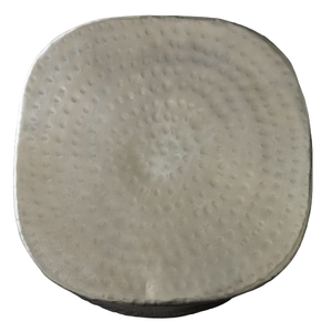 Taburete de aluminio, mesa auxiliar, sala de estar moderna, diseñador nórdico, sofá redondo, café, diseño de Metal plateado, consola con incrustaciones de hueso - Product Image 3