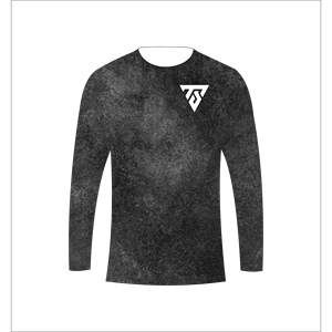 Men's custom sublimation <b>black</b> acid wash grunge textured <b>long</b> sleeve <b>T</b> <b>Shirt</b> hunting Trackstar OEM Private Label TSI-G05-P0816 - Product Image 2
