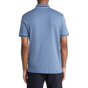2024 100% algodón hombres Polo de golf en blanco camisetas logotipo bordado liso manga corta casual polos inteligentes en venta al por mayor - Product Image 5