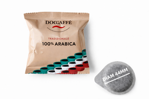 Cápsulas de Café Italiano de la Mejor Calidad, Hechas en Italia, 100% Arábica, 44 mm, en Caja de 150 Unidades - Product Image 1