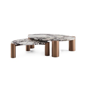 Taburete de mesa lateral con acabado de latón Vintage de estilo Industrial de alta tendencia, muebles decorativos con acento, tamaño personalizado, Color de forma - Product Image 4