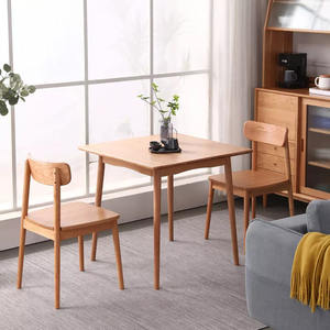 Silla de Comedor Moderna sin Brazos de Madera de Teca Maciza, Ajustable y Duradera, con Opciones Personalizables para Uso en el Hogar y Hoteles, Diseño Tradicional - Product Image 3