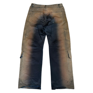 SENSE personalizzato Y2K Vintage bronzo <span class=keywords><strong>pantaloni</strong></span> Cargo da <span class=keywords><strong>uomo</strong></span> Amiry Jeans larghi in Denim da <span class=keywords><strong>uomo</strong></span> - Product Image 2