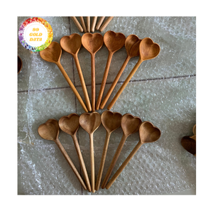 Cuchara de madera de haya, mango largo para mezclar café y té, herramientas de cocina ecológicas, proveedor de Vietnam - Product Image 1