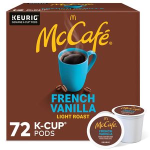McCafe Vainilla Francesa, Cápsulas de Café Individuales Keurig K-Cup, Café con Sabor, 72 Unidades - Product Image 1