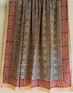 100% coton léger main bloc imprimé écharpe Jaipur traditionnel Boho Chic écharpe artisanale à la main doux coton écharpe - Product Image 2