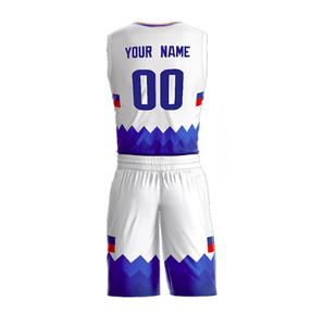 Professional Custom Sublimation Plus Size Basketball Uniform 100% Polyester Printed Team Logo Breathable Quick Dry Sports Wear - Product Image 3
