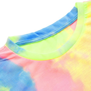 Chemises OEM en coton tie-dye pour femmes vêtements d'été respirants personnalisés avec marque privée et logo personnalisé - Product Image 6