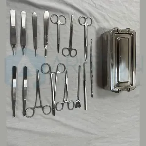 Juego de Instrumentos Quirúrgicos Reutilizables de Acero Inoxidable, Kit Manual para Quirófano de Cirugía General Hospitalaria - Product Image 4