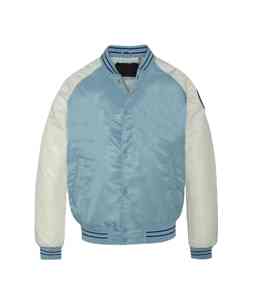 Chaqueta Varsity de Satén Formal con Camuflaje Personalizado, Material Suave y Liso, Ajuste Atlético Moderno, Construcción Duradera, Impermeable - Product Image 2