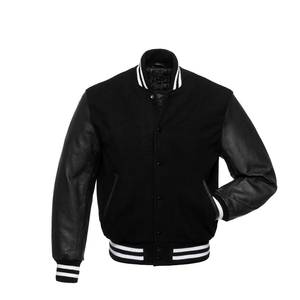 Nouveau hommes polaire doublé contraste couleur coupe ample décontracté vol veste Baseball uniforme col montant vêtements d'extérieur pour automne hiver - Product Image 5