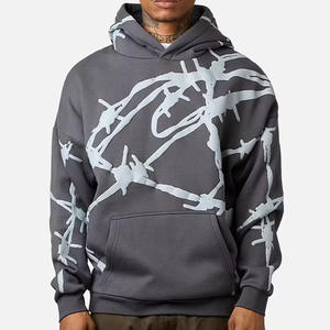 Personnalisé 100% Coton Stone Wash Acid Wash Sweat à capuche Vintage avec sérigraphie Logo personnalisé en gros - Product Image 1