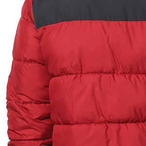 Chaqueta Acolchada Impermeable y Transpirable con Cuello Alto de Lona Recubierta OEM de Bajo MOQ para Hombre con Logotipo Personalizado de Alta Calidad - Product Image 5