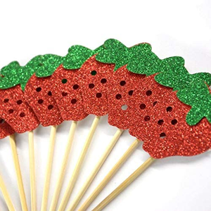 ของประดับตกแต่งปาร์ตี้ผลไม้น่ารัก12ชิ้นสำหรับวันเกิดของเด็กผู้หญิงและของตกแต่งงานปาร์ตี้ - Product Image 5