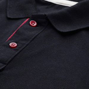 Men's Quick Dry Cotton Polo Shirt Slim Fit Short Sleeve Pullover Black Color Golf Polo Shirt With Custom Design - Product Image 4