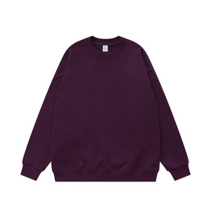 Sweat-shirt à col rond surdimensionné 460G 100% coton, poids lourd, unisexe, style streetwear d'hiver - Product Image 4