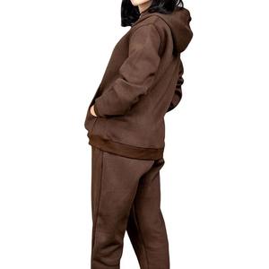 Tracksuit for Women with Zip Jacket and Jogger Pants Set Perfect for Fitness <b>Travel</b> or Streetwear - Product Image 4