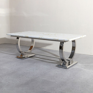 Bàn ăn hiện đại đặt bàn ăn bằng đá cẩm thạch sang trọng và ghế đặt bàn ăn <span class=keywords><strong>6</strong></span> chỗ ngồi - Product Image 2