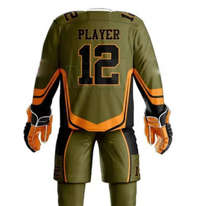 Camisetas de Hockey sobre Hielo Personalizadas para Adultos, Uniforme de Equipo, 100% Poliéster, Transpirable, Absorbente de Humedad, Hecho en Pakistán - Product Image 4