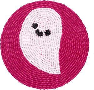 Handmade Royal Look <b>Beaded</b> <b>Coaster</b> Set Glass Mat/Pad for Hotel Restaurant Table Decorative Use Gifted Item - Product Image 1