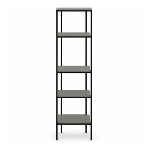 Modern Metal <b>Slim</b> 5-Tier Storage <b>Shelf</b> Display Rack Home Furniture for Living Room Warehouse - Product Image 1