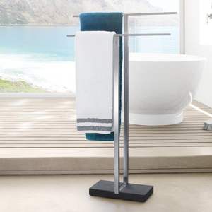 Grand porte-serviettes en métal conçu pour les salles de bain familiales, pouvant contenir plusieurs serviettes - Product Image 3