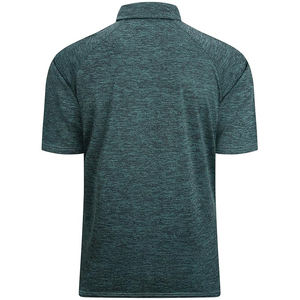 Polos de golf de algodón elástico sólido de manga corta para hombre - Product Image 1