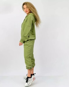 Conjunto Deportivo de 2 Piezas para Mujer, Sudadera con Capucha y Pantalones Deportivos, Personalizado con Etiqueta Privada 2023, Ropa de Gimnasio, Color Personalizado, Alta Calidad - Product Image 4