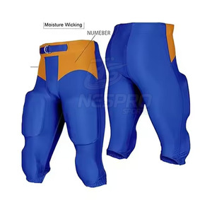 Shorts de football américain OEM légers et durables avec logo frontal, tissu respirant, grandes tailles, coutures renforcées - Product Image 4