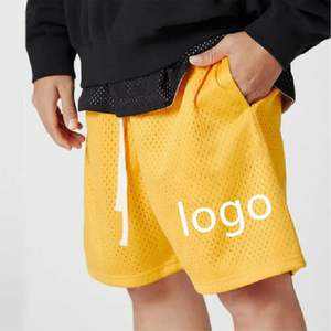 Custom Designer <b>Men's</b> Gym Mesh Sweat Running <b>Shorts</b> Solid Summer <b>Elastic</b> <b>Waist</b> Casual <b>Shorts</b> - Product Image 1