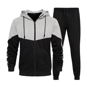 Conjuntos Deportivos para Gimnasio y Actividades al Aire Libre, Ropa Deportiva para Hombre, Traje Deportivo para Entrenamiento y Correr, Conjunto de Dos Piezas con Sudadera con Capucha - Product Image 1