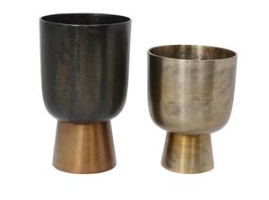 Jarrón de Flores Moderno de Metal, Cáliz, Bronce Antiguo, Maceta Decorativa para Hogar, Centro de Mesa para Bodas, Florero Interior de Lujo - Product Image 5