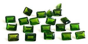 โครเมียมไดออปไซด์4x6มม. รูปแปดเหลี่ยมตัดเหลี่ยมเพชรพลอยโครเมี่ยมหลวมไดออพไซด์แปดเหลี่ยมตัดคุณภาพสูง - Product Image 6