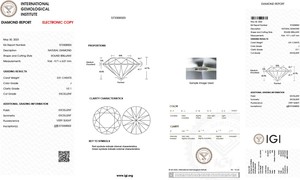 Natural 3,51 Quilates J Color VS1 Claridad Corte brillante redondo Excelente pulido Natural IGI Certificado Diamantes solitarios sueltos OEM - Product Image 2
