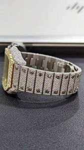 Reloj de Diamantes Moissanite VVS, Relojes Mecánicos de Lujo Personalizados de Estilo Hip Hop, Relojes Mecánicos de Lujo Totalmente Blancos para Hombre - Product Image 2